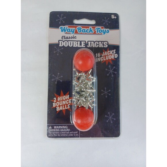 Way Back Toys Classic Double Jacks Classic Child Game High Bounce Balls NOS - Picture 8 of 8